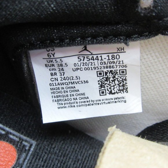 Jordan 1 High OG Electro Orange (GS) Size 6Y / Womens Size 7.5 NEW - Picture 10 of 14